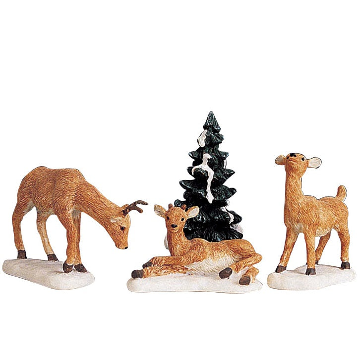 LEMAX Dad and Fawns, set of 4 #92299